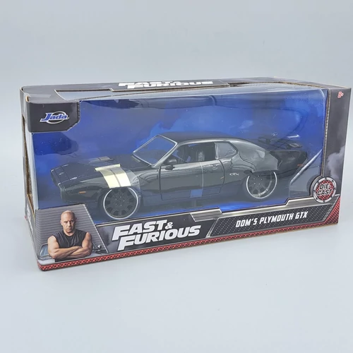 Plymouth GTX 1:24 Dom Halálos iramban fém autó modell Jada