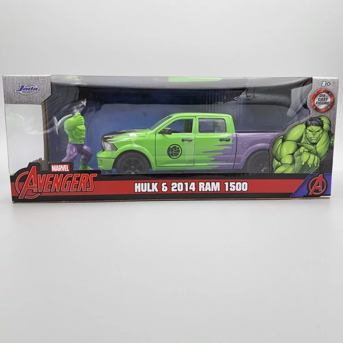 Dodge Ram 1500 Pick-Up 1:24 Hulk figurával autó modell