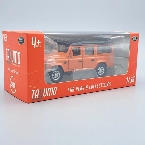 Land rover defender 110 1:36 narancs fém játékautó