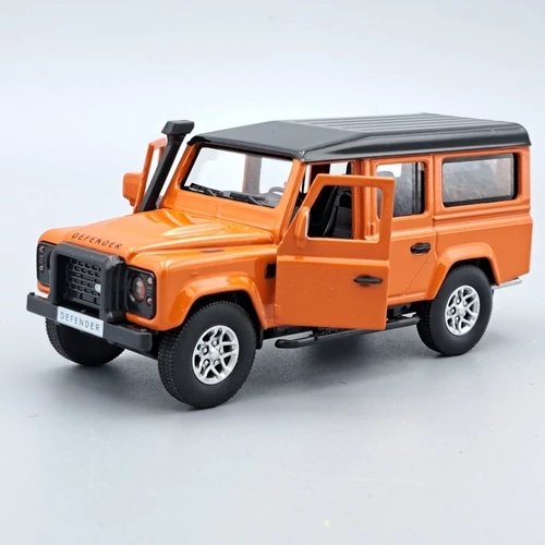 Land rover defender 110 1:36 narancs fém játékautó