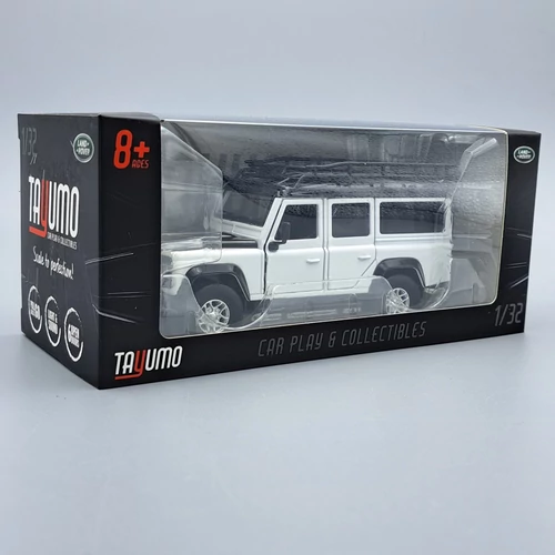 Land Rover Defender 110 1:32 Fehér fém autó modell