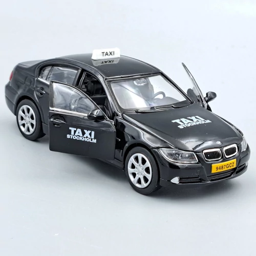 BMW 318i taxi Stockholm 1:38 autó modell Welly