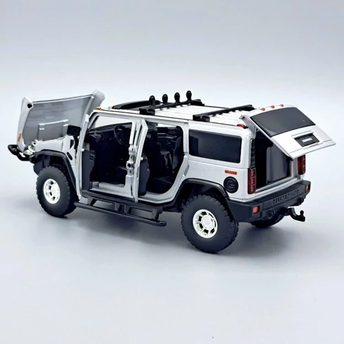 Hummer H2 SUV 1:32 Tayumo szürke fém autó modell