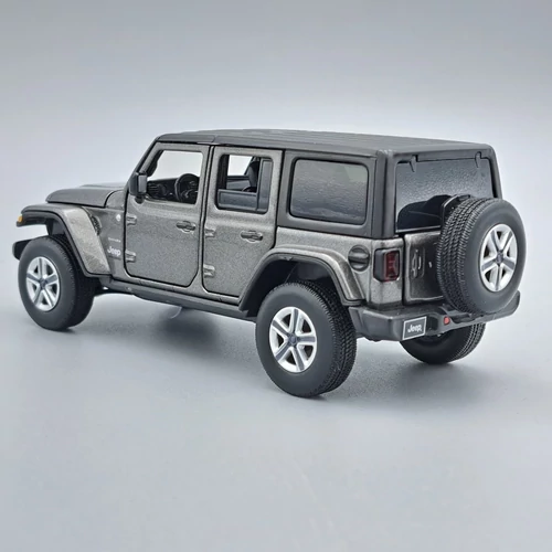 Jeep Wrangler Sahara 1:32 Tayumo szürke fém modell autó