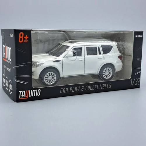 Nissan Patrol Y62 1:32 Tayumo fehér fém autó modell