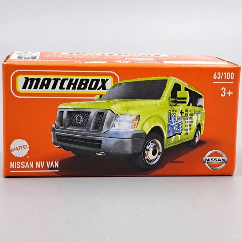 Nissan NV VAN 1:64 Matchbox sárga fém kisautó