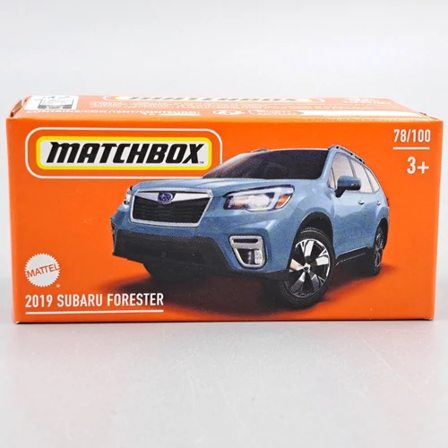 Subaru Forester 2019 1:64 Matchbox kék fém autó modell