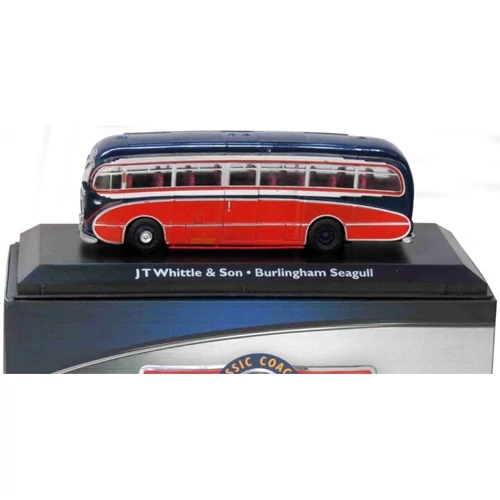 Burlingham Seagull 1:72 Atlas modell busz dobozban
