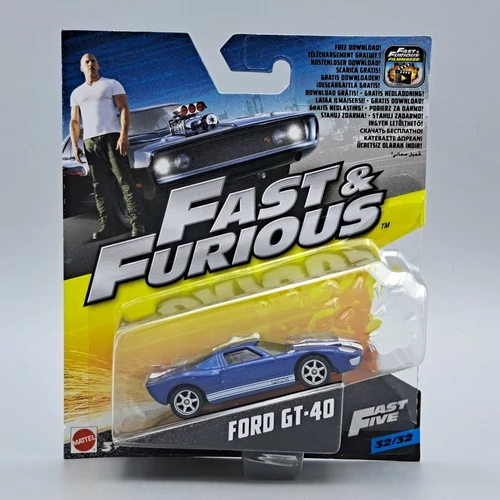 Fast & Furious-Ford GT40 1:64 fémautó