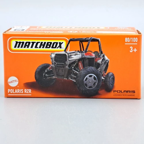 Polaris RZR 1:64 Piros Matchbox fém autó modell
