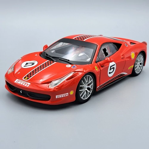 Ferrari 458 Challenge #5 2010 1:24 Bburago fém autómodell