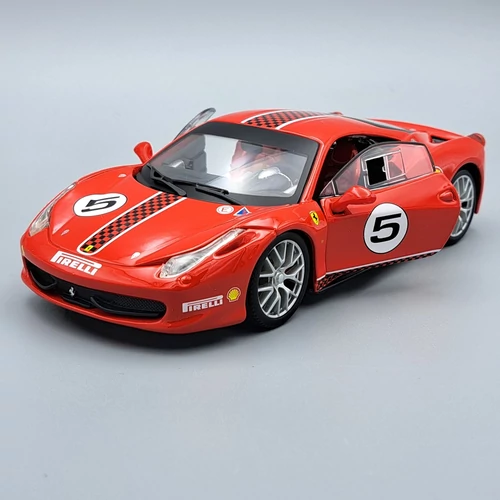 Ferrari 458 Challenge #5 2010 1:24 Bburago fém autómodell