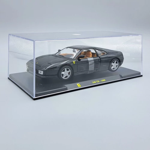 Ferrari 348TB 1989 1:24 Bburago fém autómodell vitrinben 