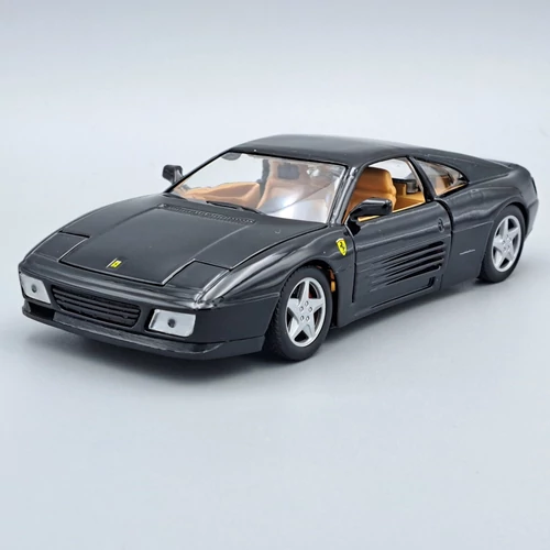 Ferrari 348TB 1989 1:24 Bburago fém autómodell vitrinben 