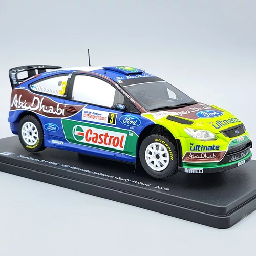 Ford Focus RS WRC #3 Rally 2009 1:24 fém autó modell