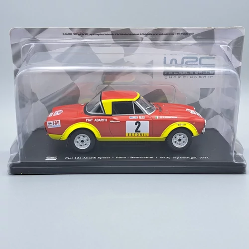 Fiat 124 Abarth #2 Rally 1974 1:24 fém modellautó