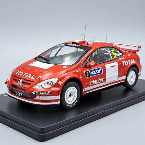 Peugeot 307 WRC #5 Rally 2004 1:24 fém autó modell