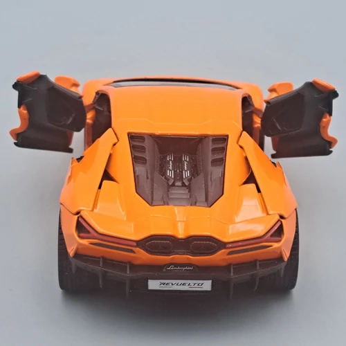 Lamborghini Revuelto Kinsmart narancs Kinsmart fémautó