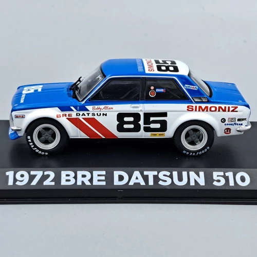 Datsun 510 1972 1:43 B.Allison retró fém autó modell