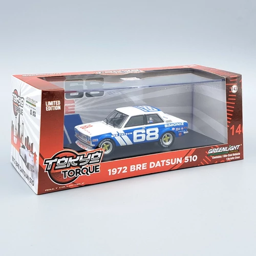 Datsun 510 1972 1:43 P.Gregg Greenlight retró fém modell autó