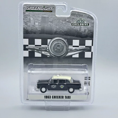 Checker Taxi 1963 1:64 Greenlight fém autómodell