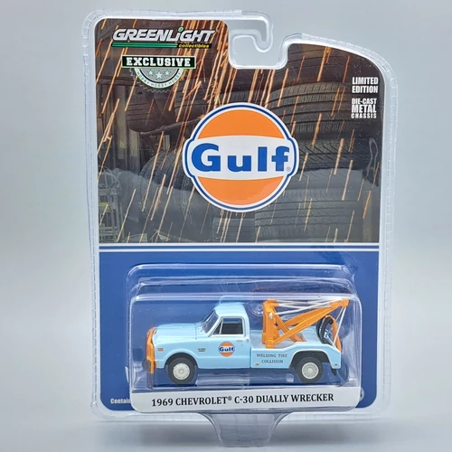 Chevrolet C-30 1969 Gulf 1:64 Greenlight fém modell autó