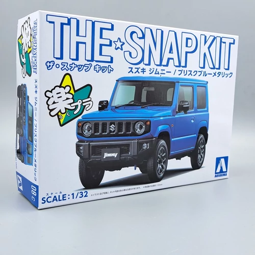 Suzuki Jimny építhető makett 1:32 kék Aoshima