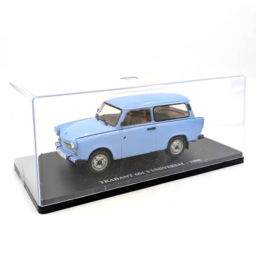 Trabant 601 kombi 1:24 retró modellautó kék