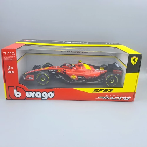 Ferrari SF-23 Bburago F1 autó #55 1:18 autó modell Carlos Sainz