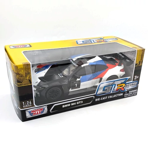 BMW M4 GT3 2024 1:24 Motor Max modell autó