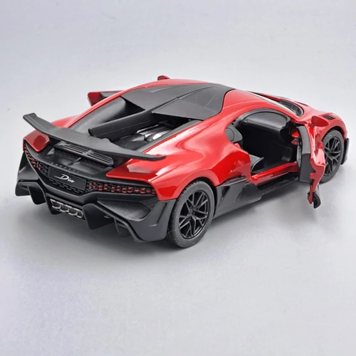 Bugatti Divo Kinsmart fém modellautó bordó