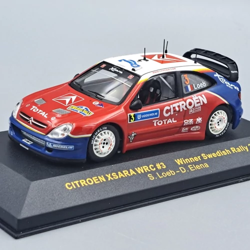 Citroen Xara WRC #3 Loeb-Elena 1:43 IXO autó modell
