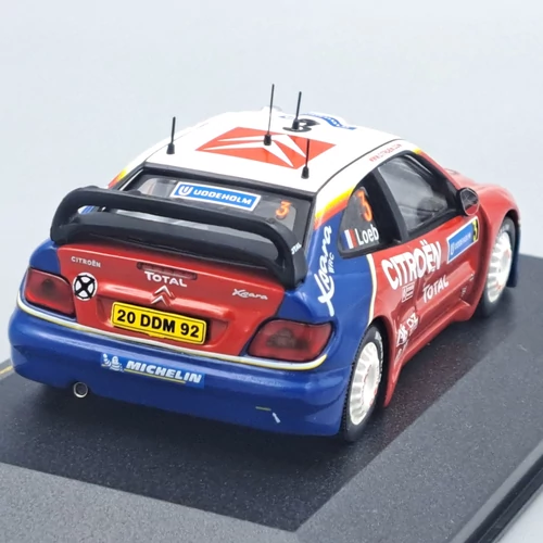 Citroen Xara WRC #3 Loeb-Elena 1:43 IXO autó modell