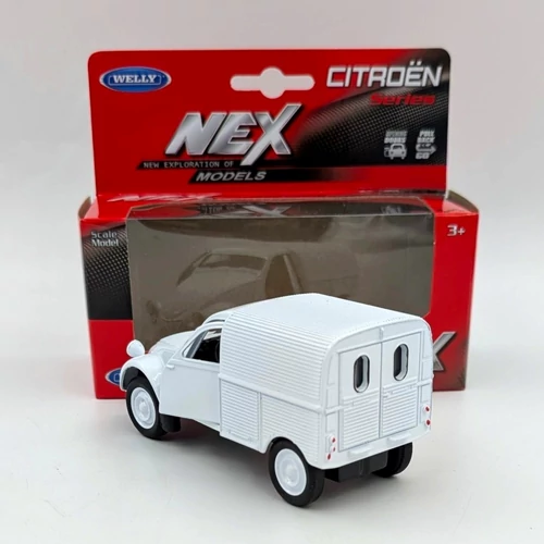 Citroen 2CV Furgon fehér Welly retró autómodell