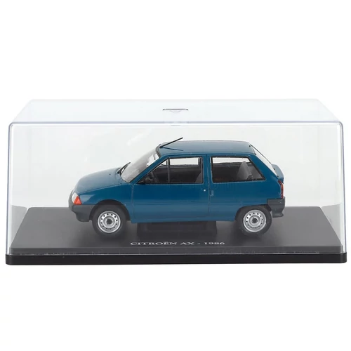 Citroen AX - 1986 1:24 retró modell vitrinben