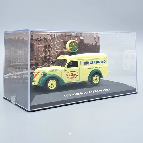  Fiat 1100 ELR van Galbani 1951 1:43 fém autó modellek