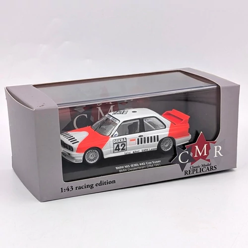 BMW M3 E30 1:43 #42 Cor Euser 1991 retró autómodell kisautó