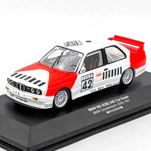BMW M3 E30 1:43 #42 Cor Euser 1991 retró autómodell kisautó