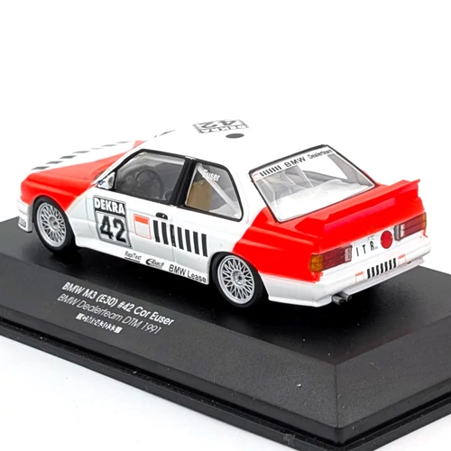 BMW M3 E30 1:43 #42 Cor Euser 1991 retró autómodell kisautó