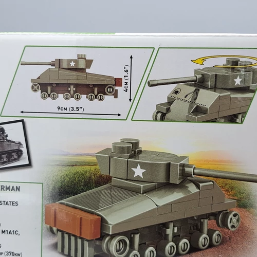 Cobi M4A3 Sherman 1:72 103db-os 3089 építhető tank modell