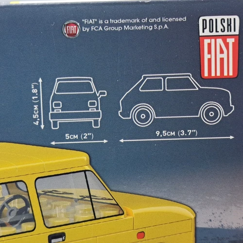 Cobi Fiat 126P Maluch 1:35 71db-os 24530 építhető modell autó