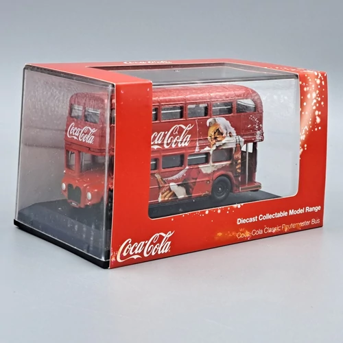 Routemaster bus Coca-cola Xmas retró autóbusz modell