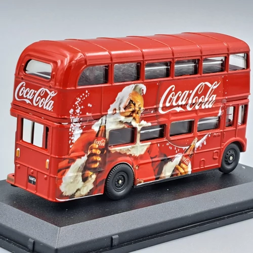 Routemaster bus Coca-cola Xmas retró autóbusz modell