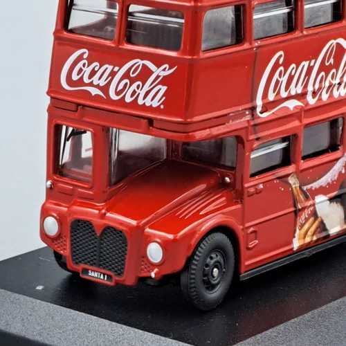 Routemaster bus Coca-cola Xmas retró autóbusz modell