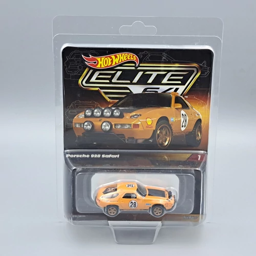 Hot Wheels Elite 64-Porsche 928 Safari autó modell kisautó