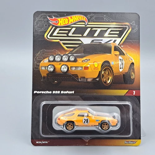 Hot Wheels Elite 64-Porsche 928 Safari autó modell kisautó