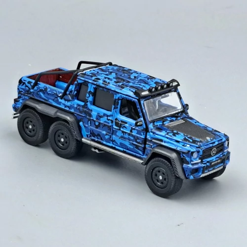 Mercedes G63 AMG 6x6 kék 1:64 ERA fém autómodell