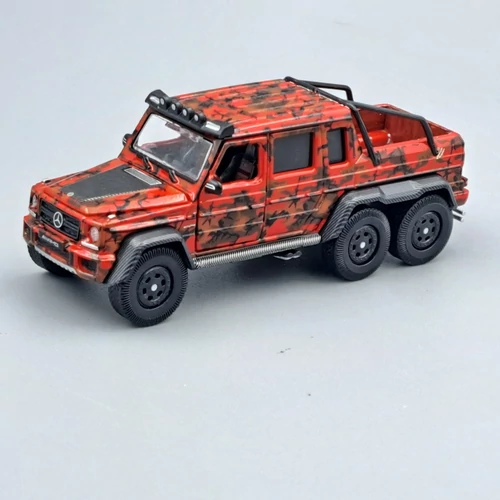 Mercedes G63 AMG 6x6 piros 1:64 ERA modellautó