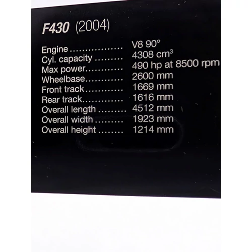Ferrari F430 2004 1:43 Altaya fém modellautó 