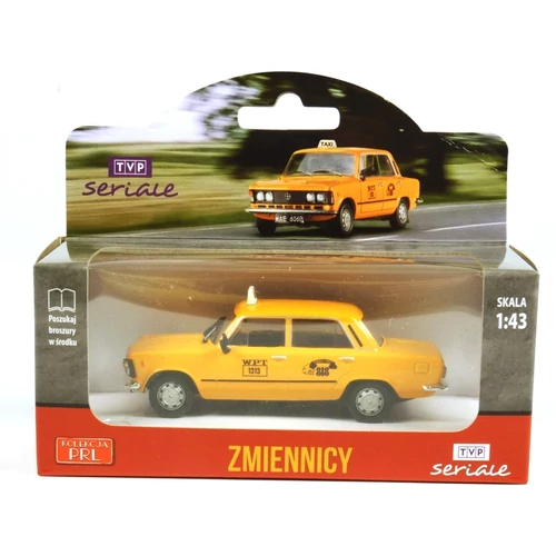 Polski Fiat 125 taxi 1:43 PRL autómodell